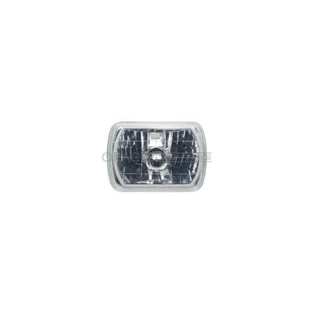 Oracle Lighting Sealed Beam 7 x 6 Rectangular Chrome Housing H6054 LED White Halo Single 6908-001
